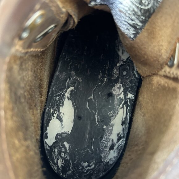 Brunt Leather Work Boots Cushn size men 9.5m Grunge Distressed thrash waterproof - Picture 6 of 7